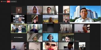Dialog Internasional Pemuda Minangkabau melalui aplikasi zoom, Sabtu 27 Juni 2020.