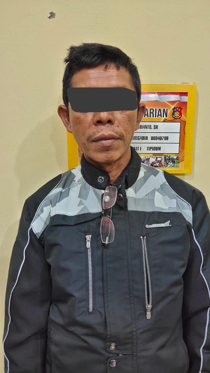 Pelaku Insial K Sedang Diamankan di Polres Pasaman Barat, Sumatera Barat, (Ist)