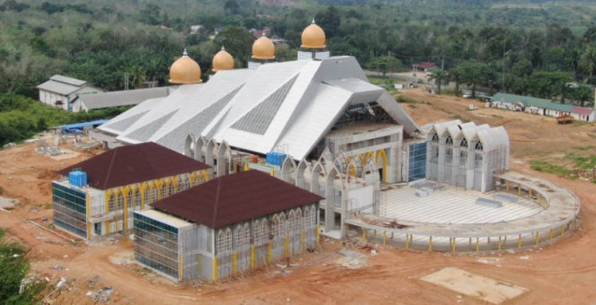 
 Pembangunan Landscape Masjid Agung Dharmasraya Direspon Kementerian PUPR