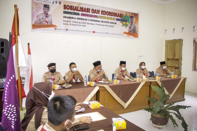 
 DKC Adakan Sosialisasi dan Koordinasi Pramuka Penegak dan Pandega Kota Solok