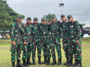 Anak-anak binaan Koramil 03/Pulau Punjung yang lulus jadi TNI