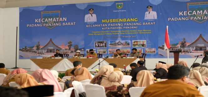 
 Padang Panjang Barat Usulkan 78 Rencana Kegiatan di Musrenbang
