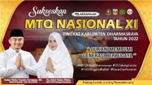1000 peserta dan official Ikuti MTQ Nasional XI Tingkat Kabupaten Dharmasraya Tahun 2022