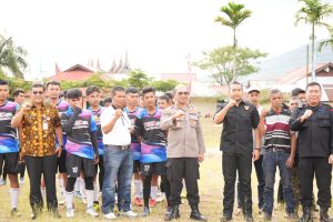 Semarakan HUT Brimob ke-77 dan Kota Padang Panjang ke 232, Wagub Audy Kick Off Danyon Cup