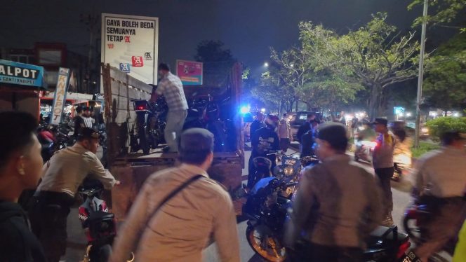 
 Razia Balap Liar Jalanan, 21 Unit Sepeda Motor Diamankan Tim Gabungan