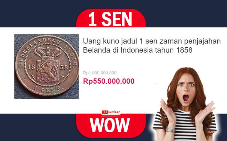 Warbiasah! Uang 1 Sen Kuno Indonesia Zaman Penjajahan Ini Seharga Rp550 Juta, Kamu Punya