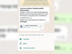 Modus Penipuan WhatsApp Terbaru dengan mengirimkan link atau Foto Undangan