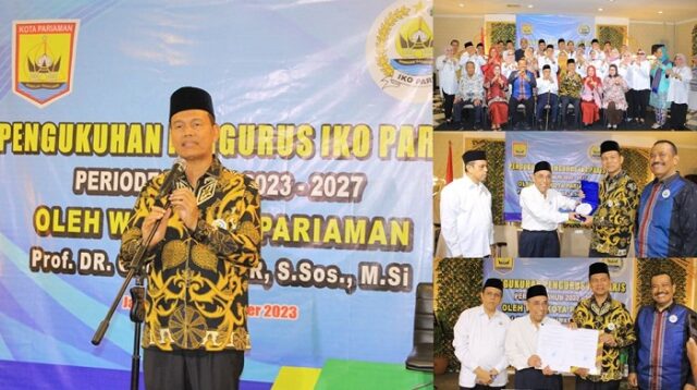 Wali Kota Pariaman Lantik Pengurus DPP IKO PARIS Periode 2023-2027 di Jakarta