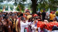 Festival Pesona Pangian 2023, Arakan Seribu Talam Mewarnai Keindahan Budaya Tanah Datar. (Foto : Dok. Istimewa)